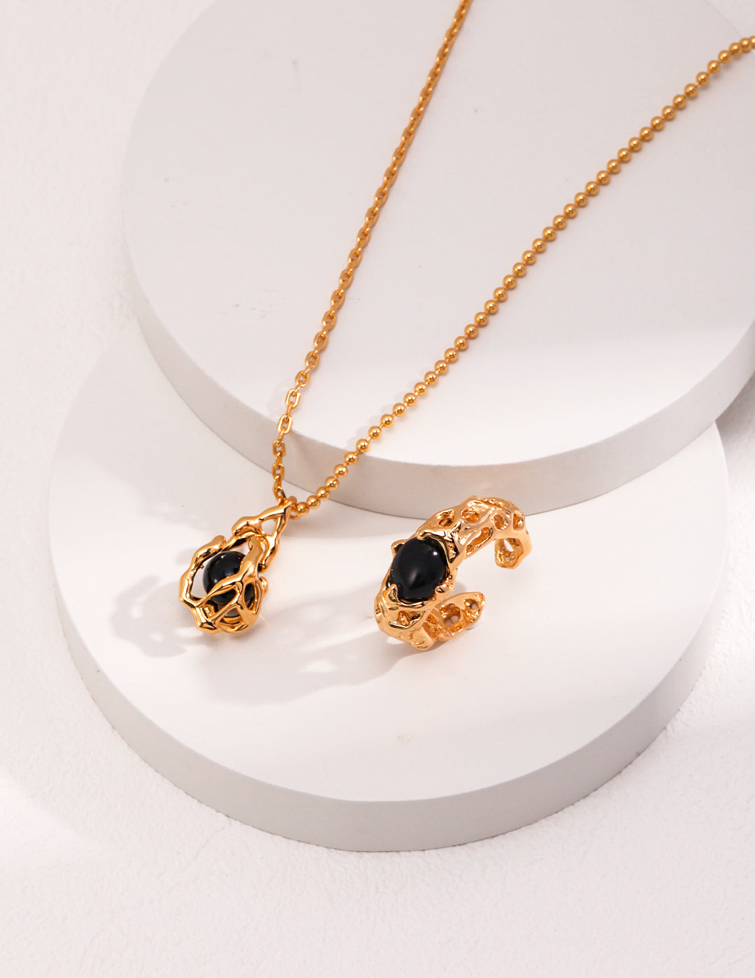 Black Obsidian Ring – Ember