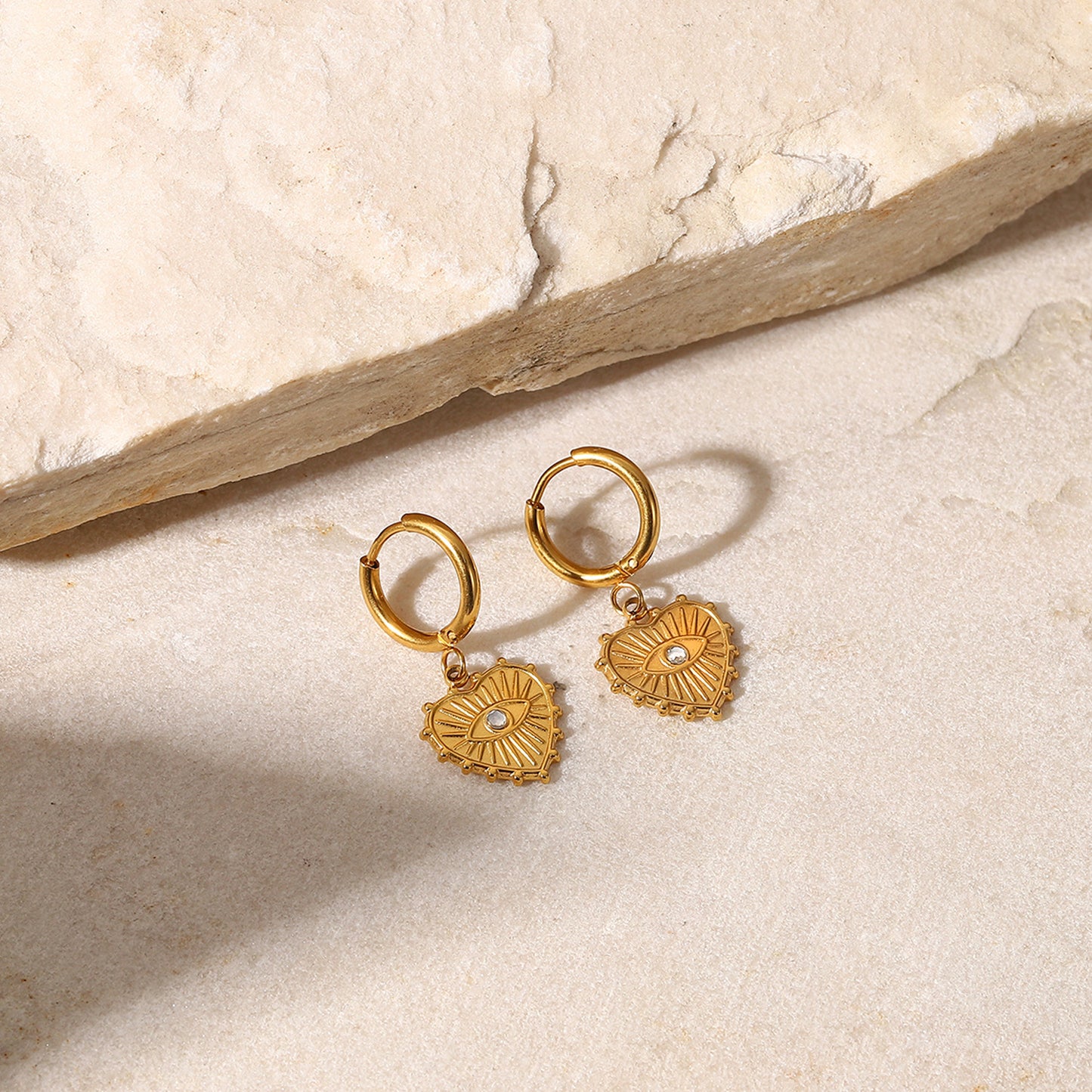Devil's Eye 18K Gold Earrings