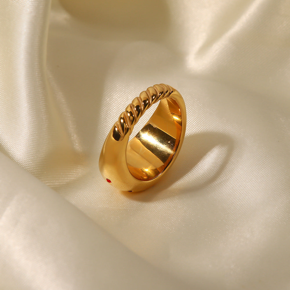 Gold Star Dome Ring