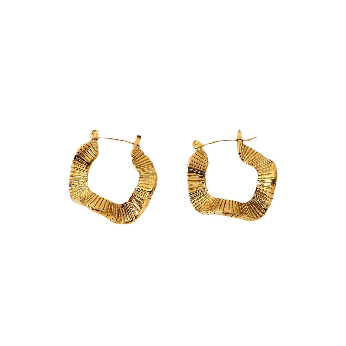 Unique twisted Hoop Earrings