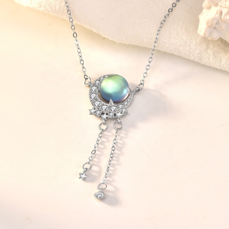Earth and Moon Necklace
