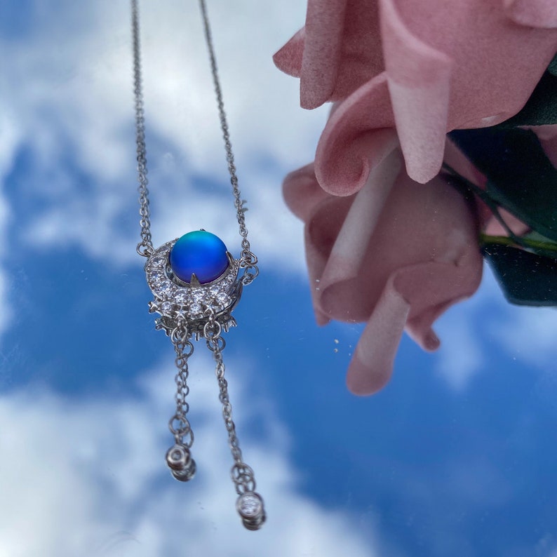 Earth and Moon Necklace