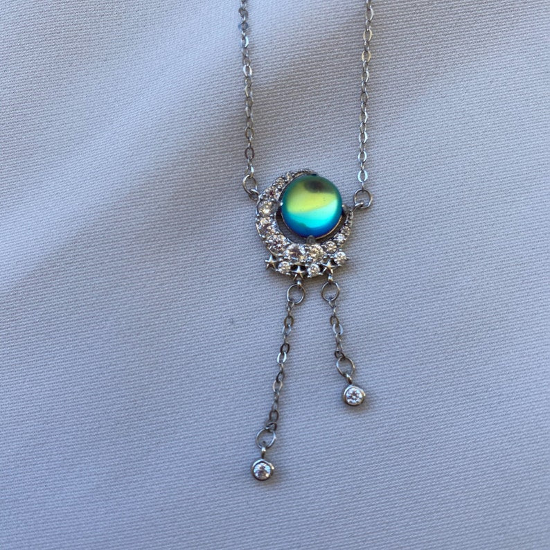 Earth and Moon Necklace