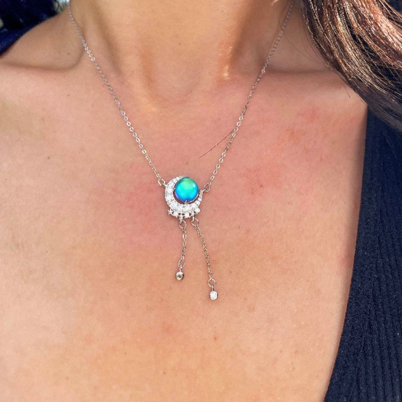 Earth and Moon Necklace