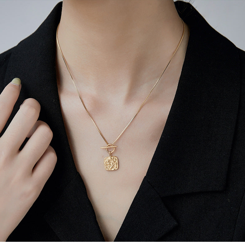 Square Medallion Necklace