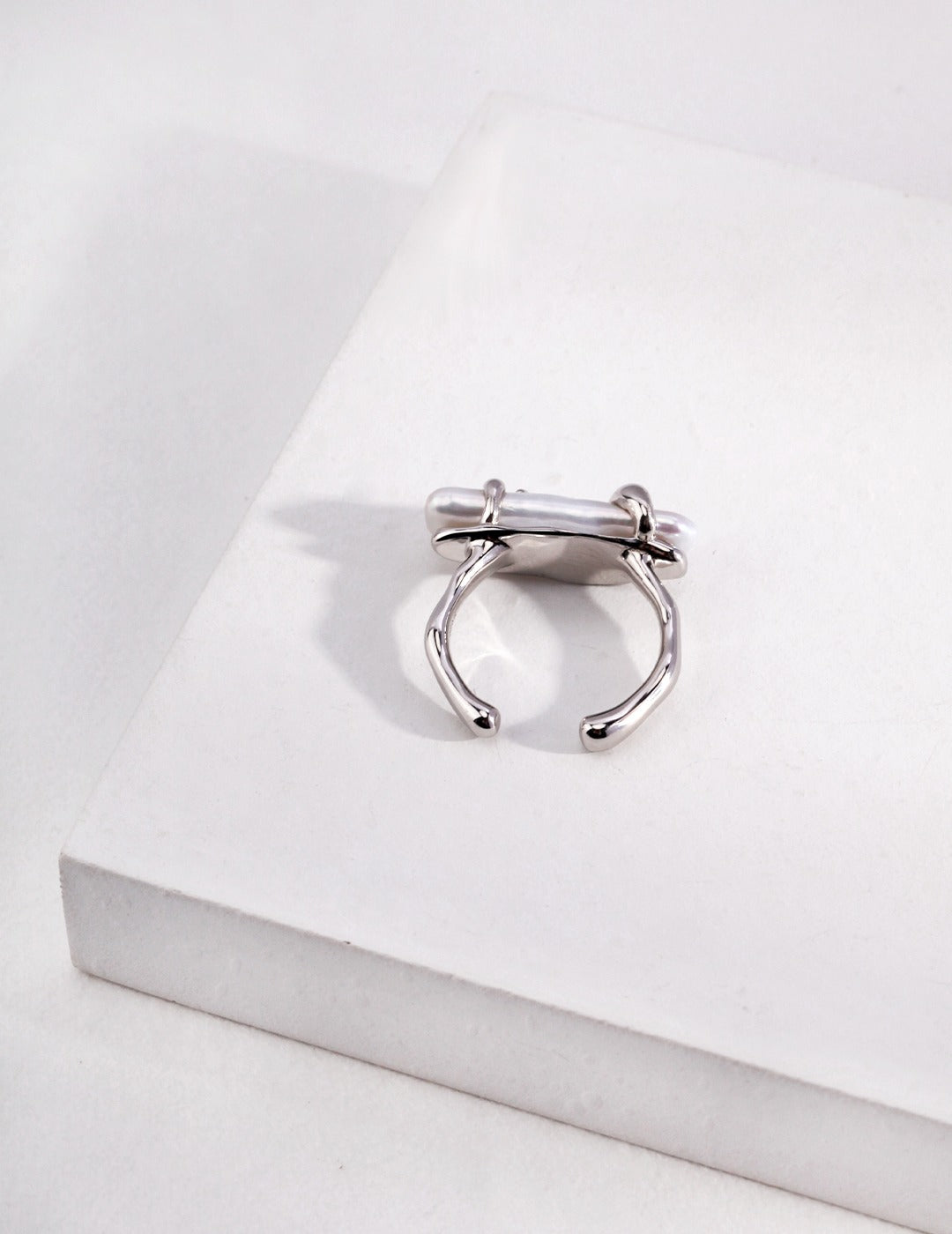 Natural Pearl Bar Shape Rings – Current