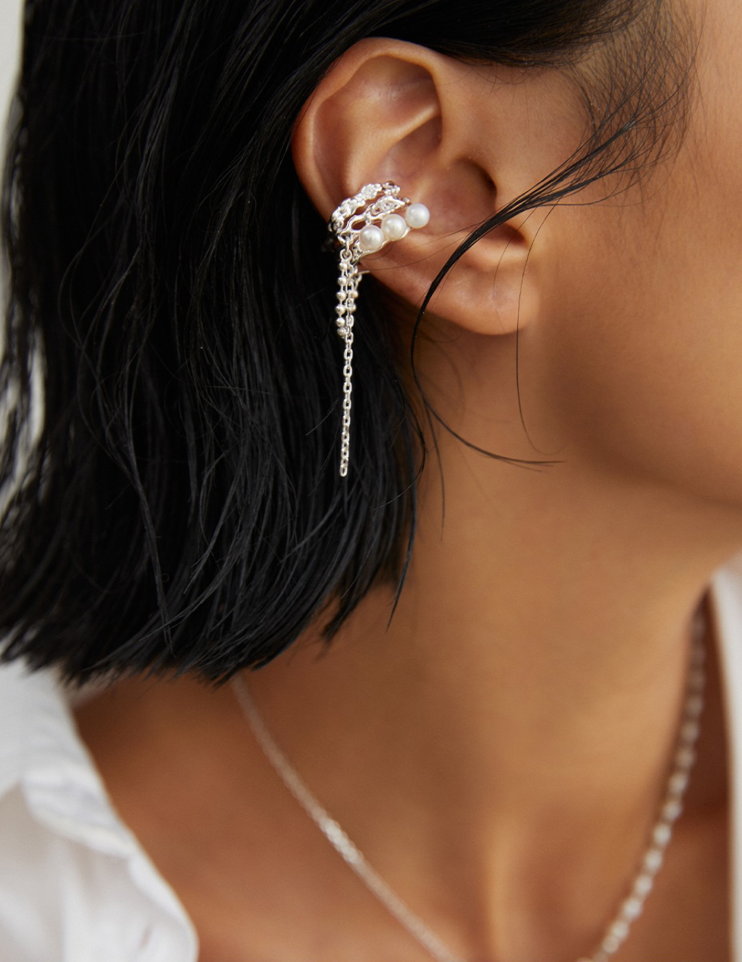 Baroque Pearl Ear Cuff – Luna Flow