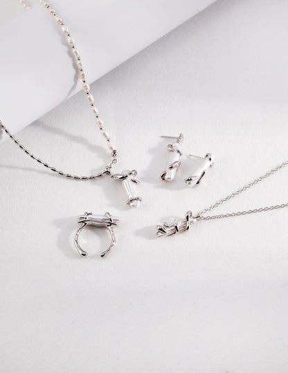 Natural Pearl Bar Shape Necklace – Current