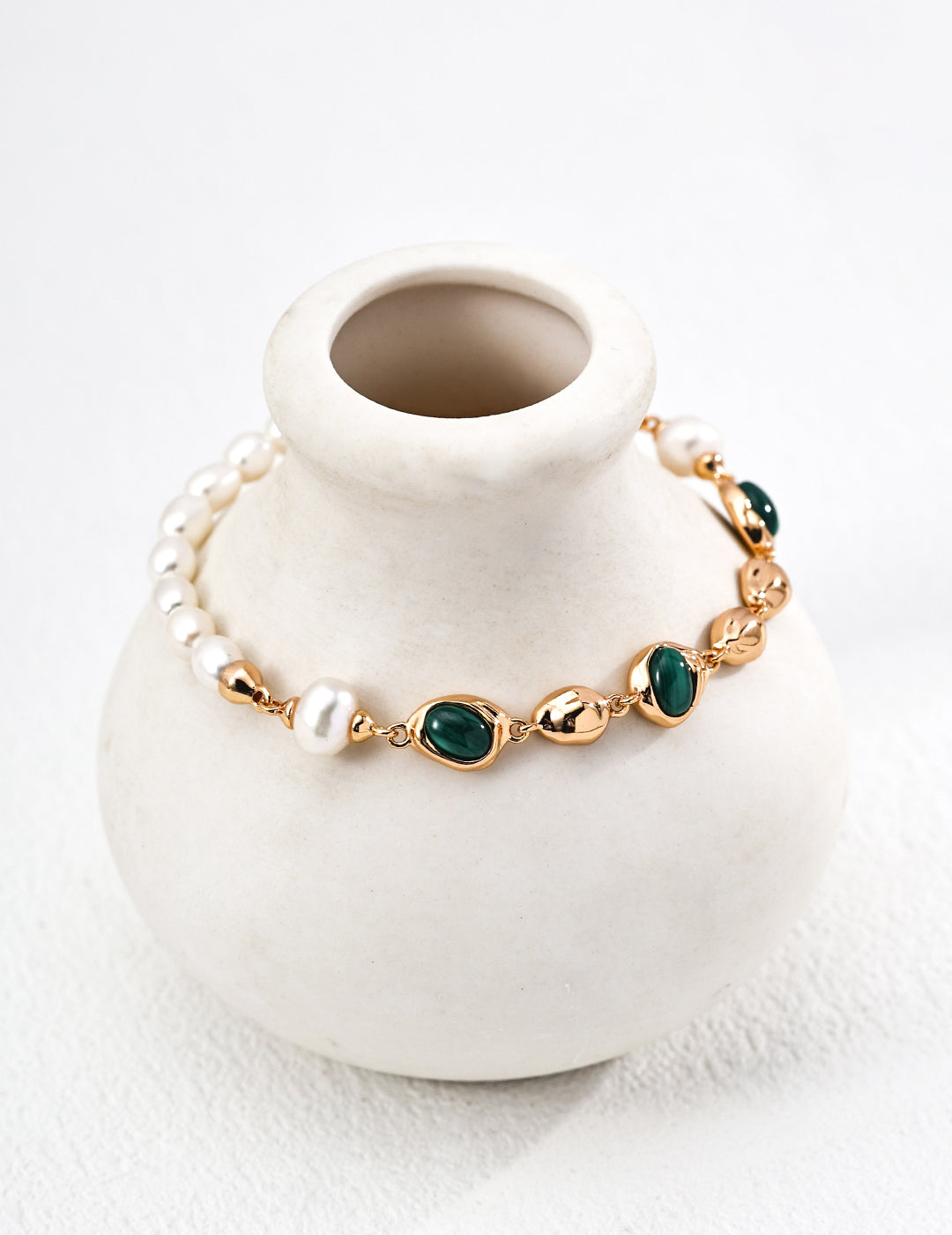Malachite Pearl Bracelet - Muse