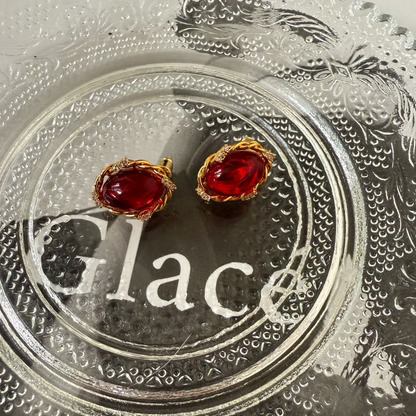 Scarlet Ruby Earrings