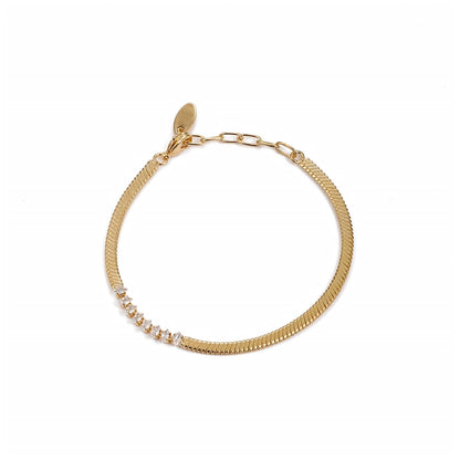 Snake Chain Zircon Bracelet