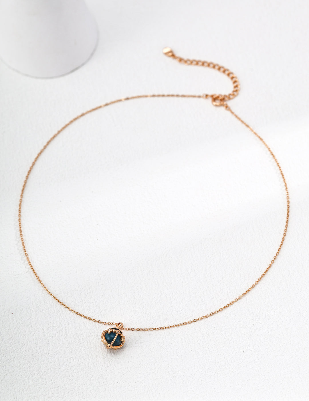 Silver Gemstone Necklace - Aurora Drop