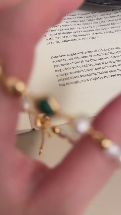 Malachite Pearl Bracelet - Muse