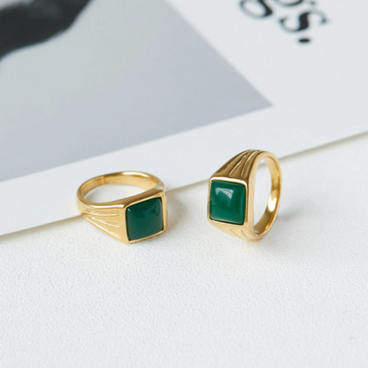 Green Gemstone Ring