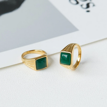 Green Gemstone Ring