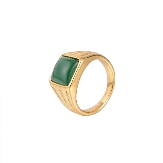 Green Gemstone Ring