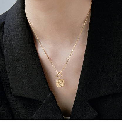 Square Medallion Necklace